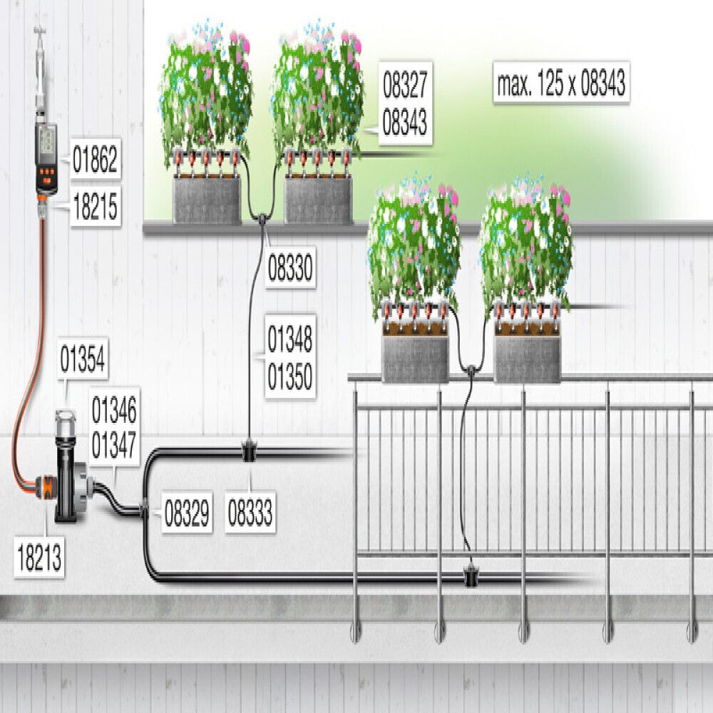 Micro-Drip rör 15m 13mm 1/2" Gardena