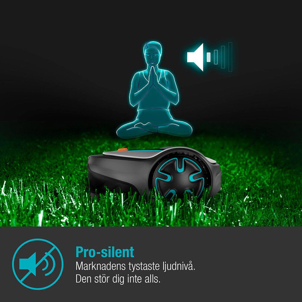 Slátturóbot 250m² Gardena Minimo 250