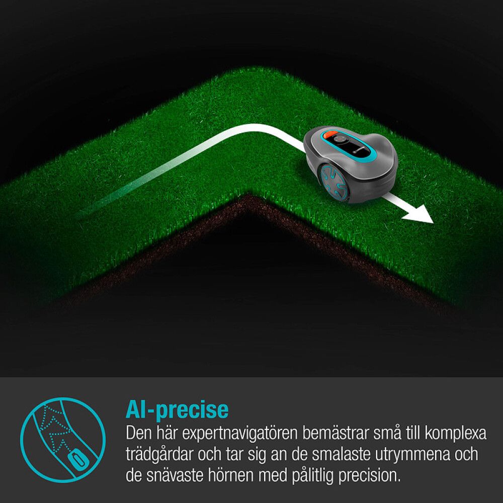 Slátturóbot 250m² Gardena Minimo 250