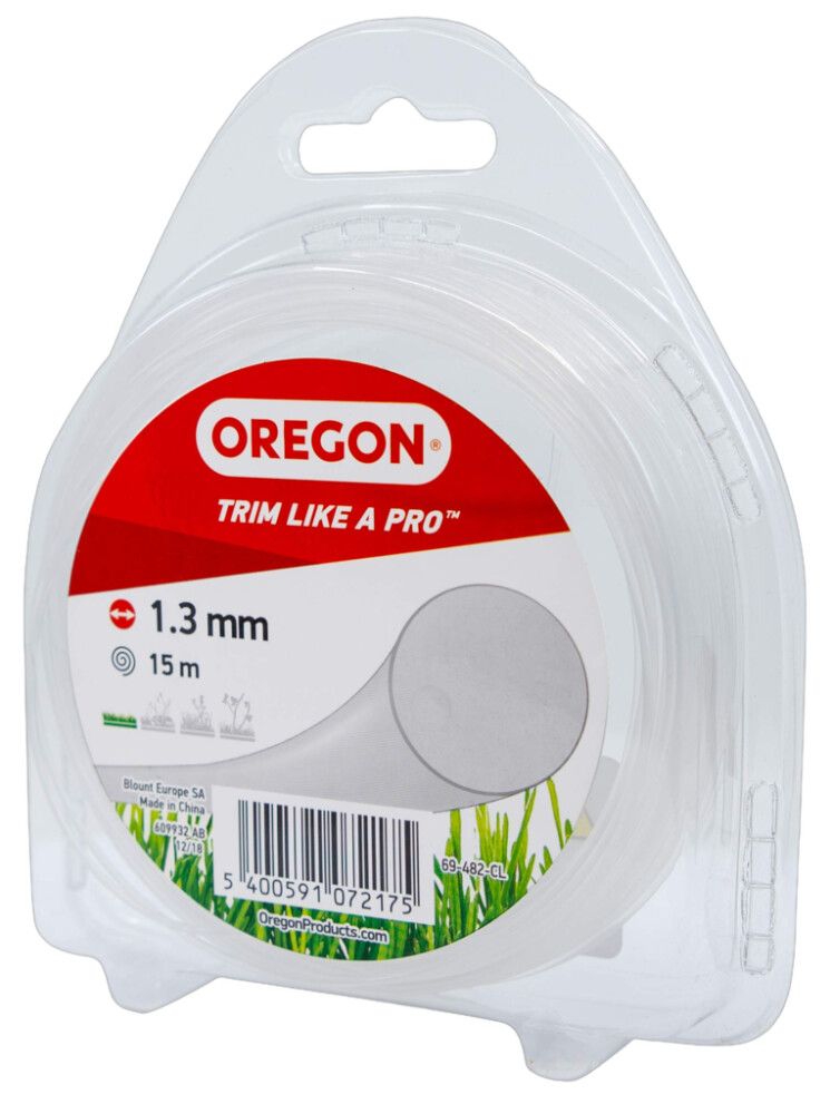 Sláttuþráður glær 1,3mm 15m Oregon