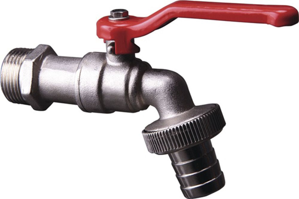 Krani með kúluloka ½"