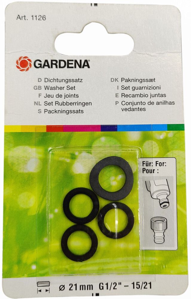 O hringir fyrir 1/2" tengi Gardena