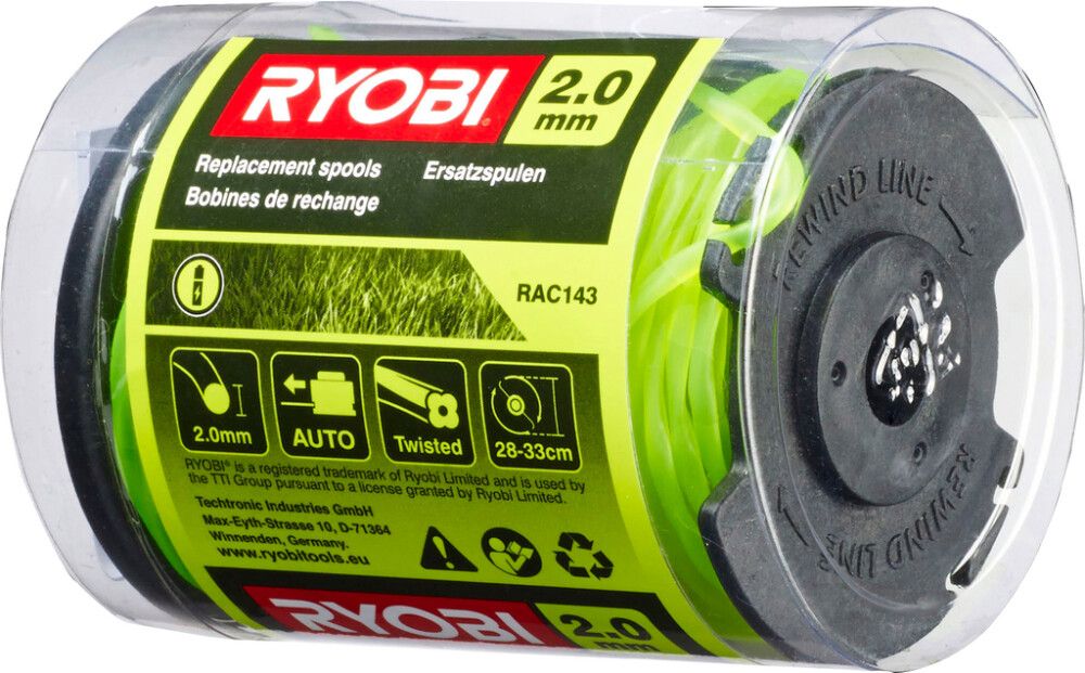 Sláttuþráður 2mm 3stk  RYOBI RAC143