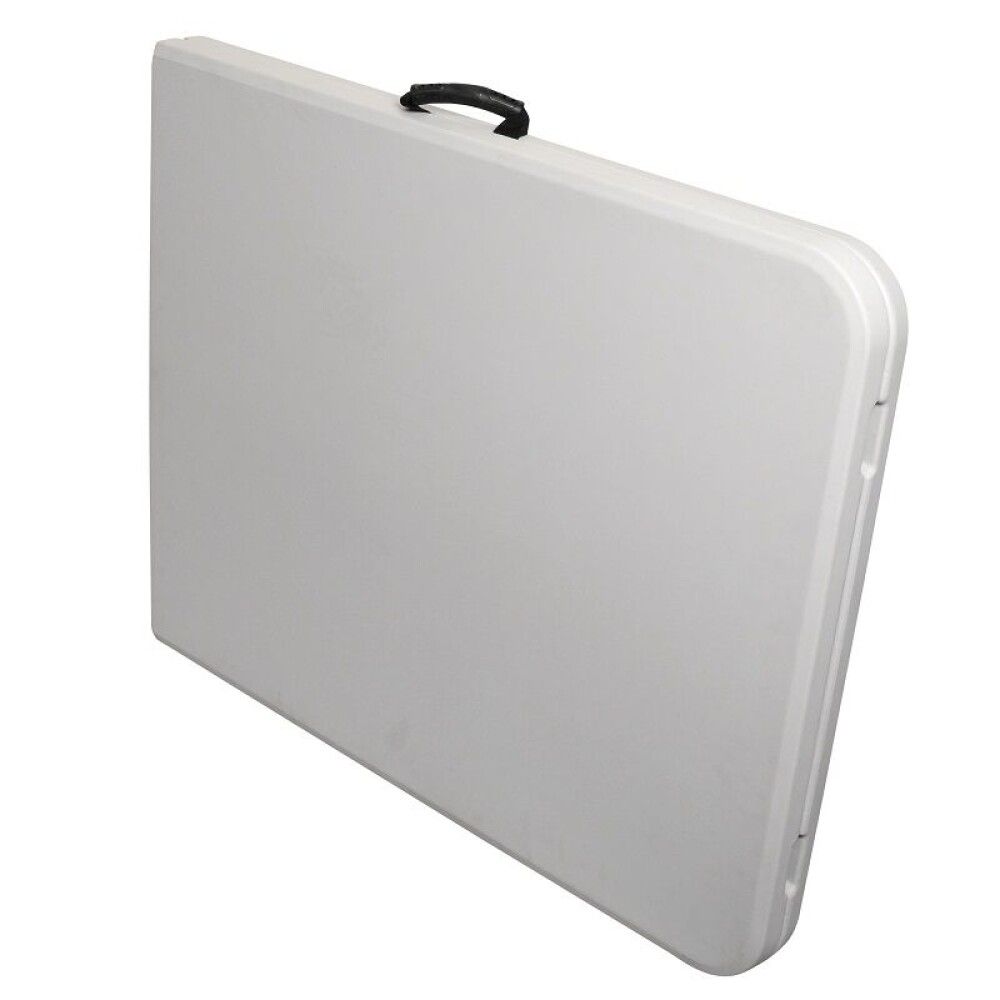 Garðborð 180 cm samanbrjótanlegt hvítt