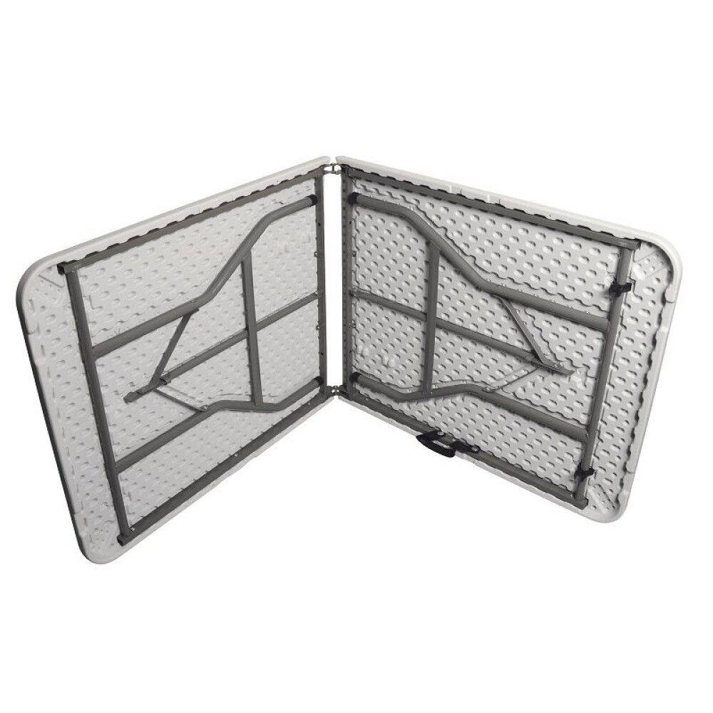 Garðborð 180 cm samanbrjótanlegt hvítt