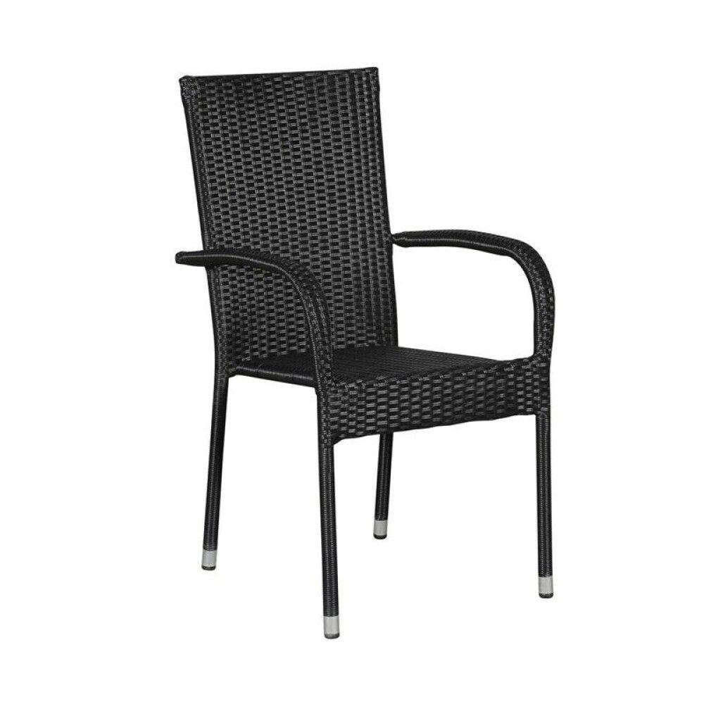 Garðstóll Sunfun Anna polyrattan svartur