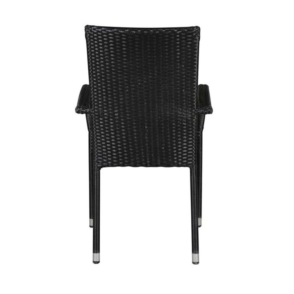 Garðstóll Sunfun Anna polyrattan svartur