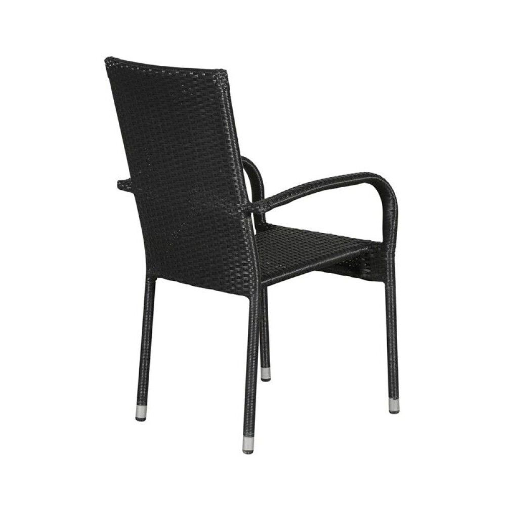 Garðstóll Sunfun Anna polyrattan svartur