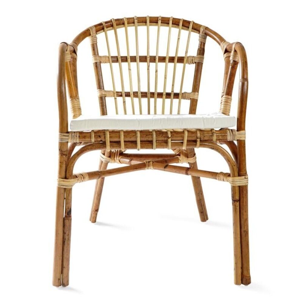 Borð og 2 stólar Sunfun Kia rattan/bast