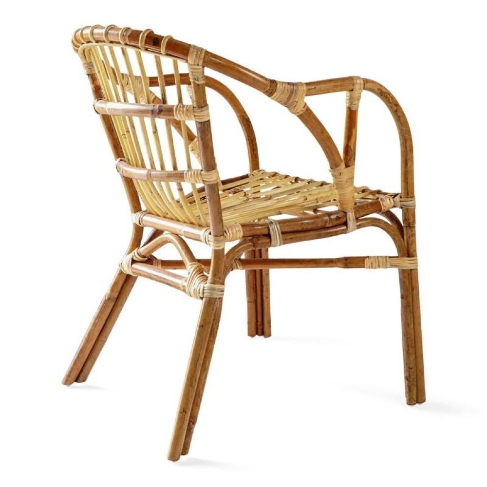 Borð og 2 stólar Sunfun Kia rattan/bast