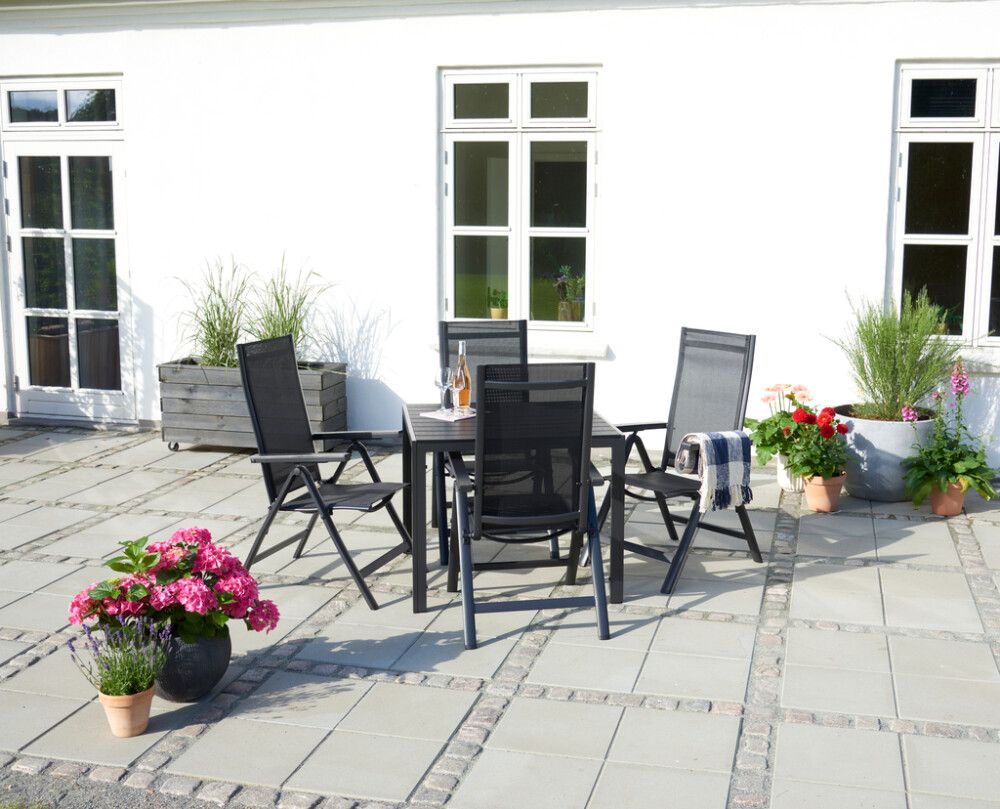 Garðstóll stillanlegur Sunfun Ralph svartur