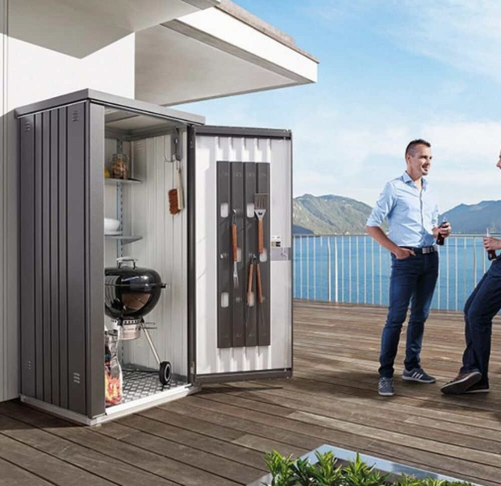 Áhaldaskápur 0,69m² 93 x 83 cm Equipment locker 90 kvartsgrár