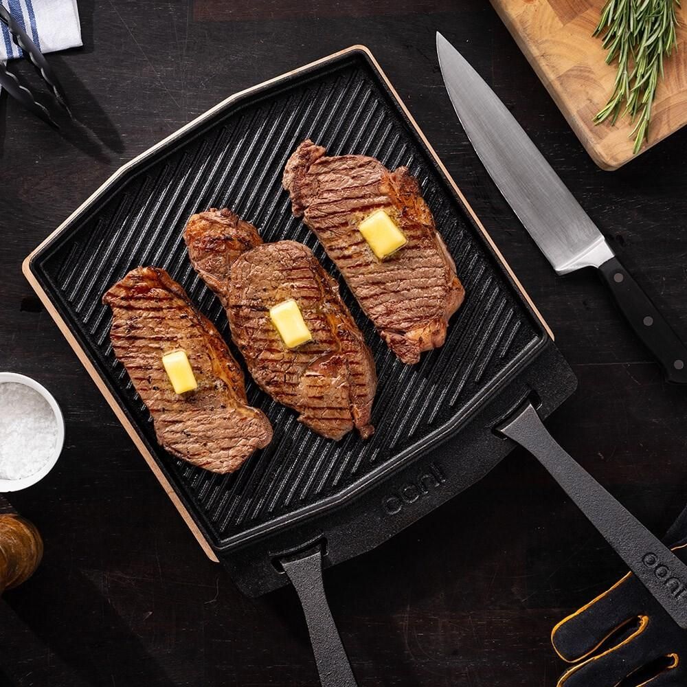 Steypujárnspanna Ooni dual-sided grizzler