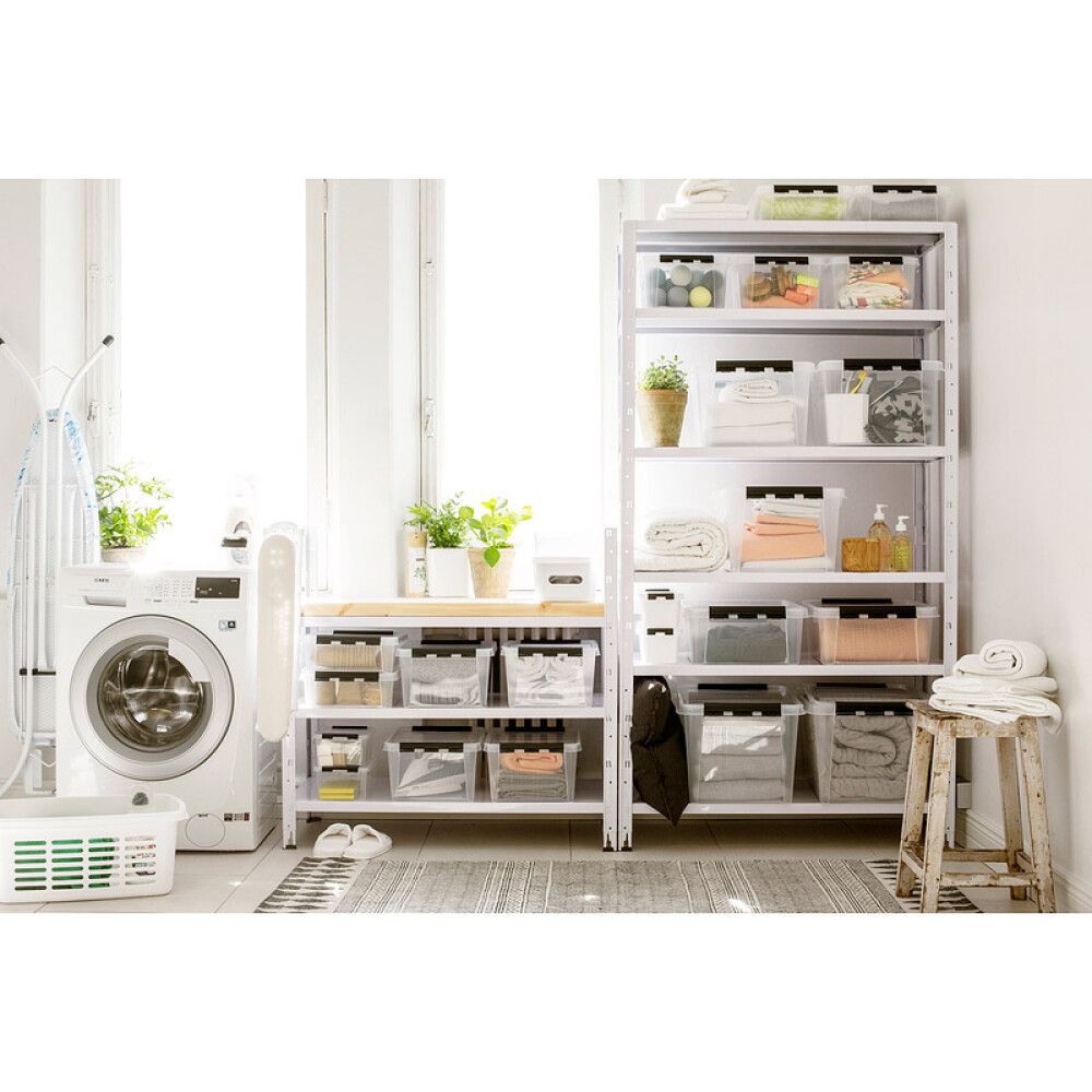 Plastkassi með loki 3,5L SmartStore Classic 4 glær