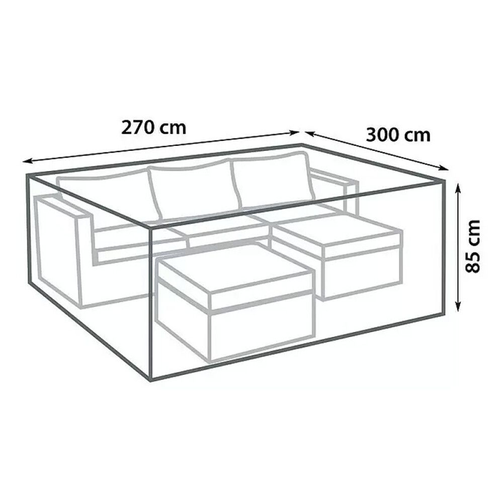 Yfirbreiðsla fyrir garðsett 270x300x85 cm Sunfun grá