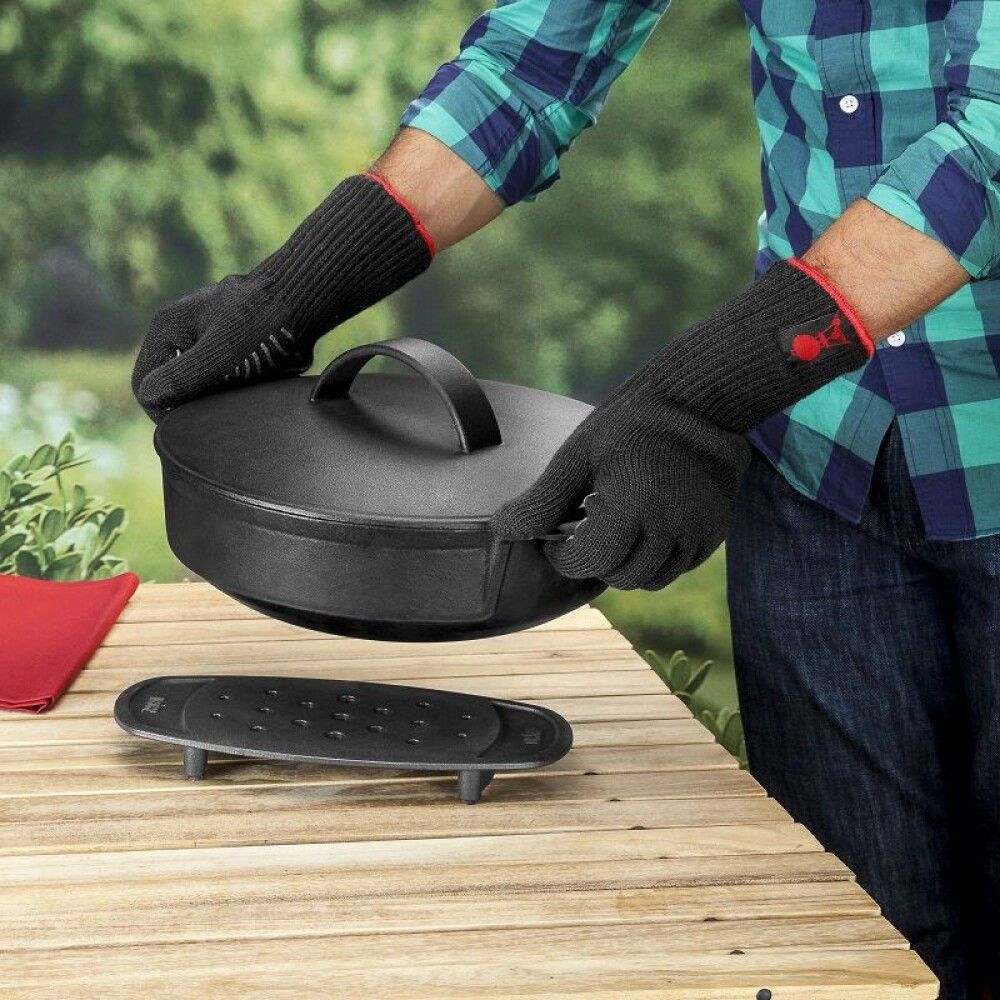 Grillhanskar L/XL Weber svartir