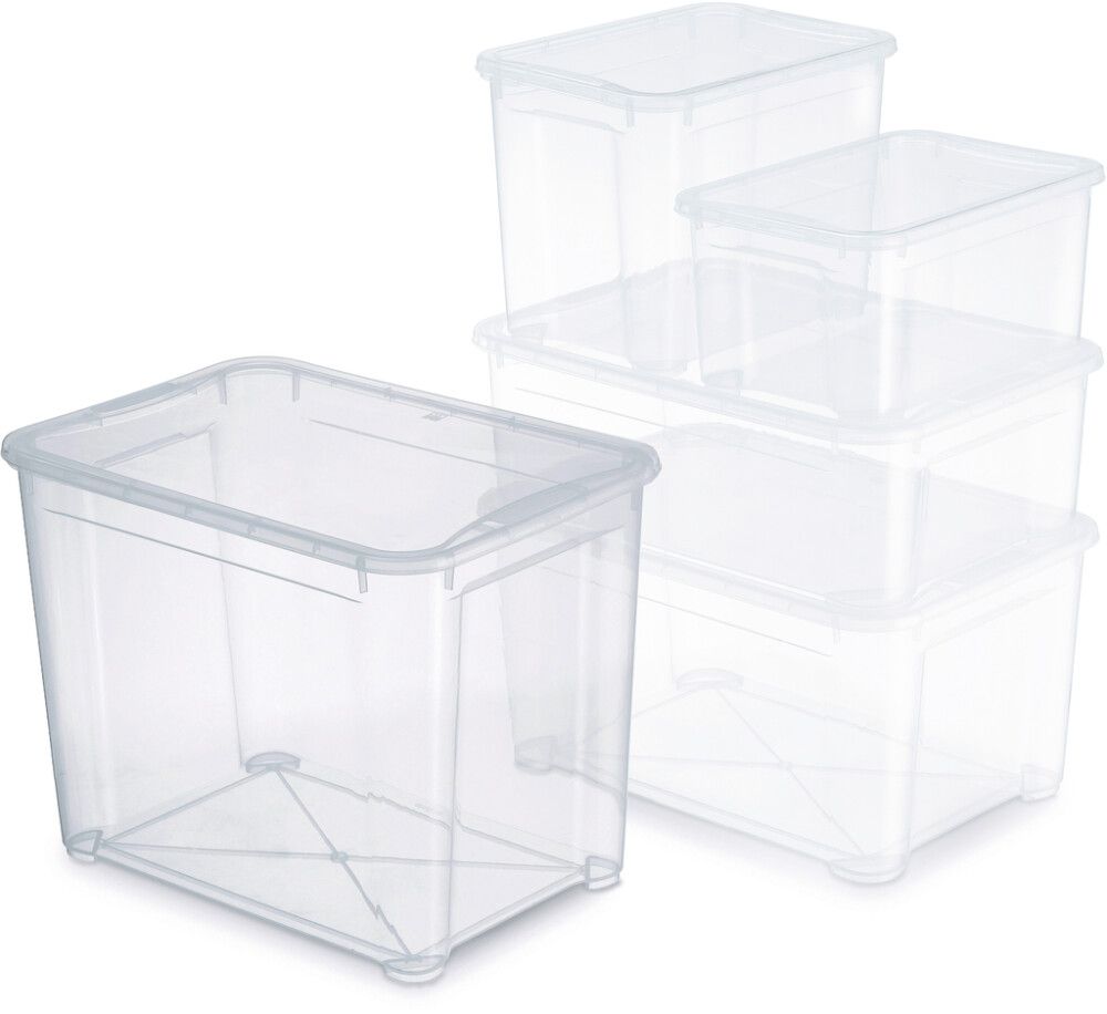 Plastkassi Clear box 70L XL