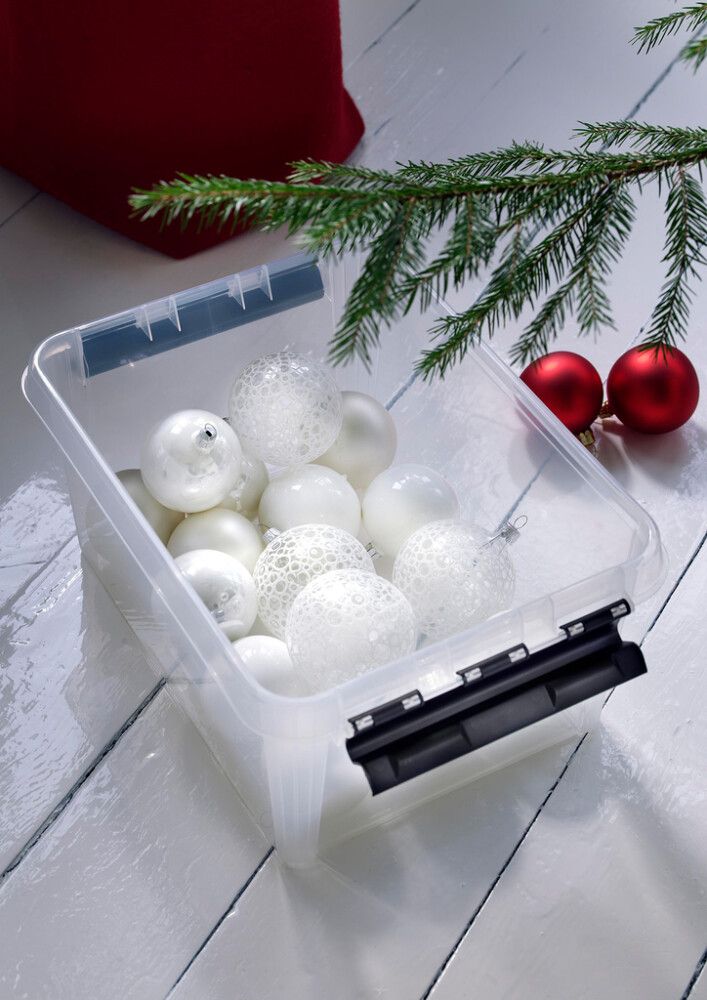 Plastkassi með loki 8L SmartStore Classic 10 glær 