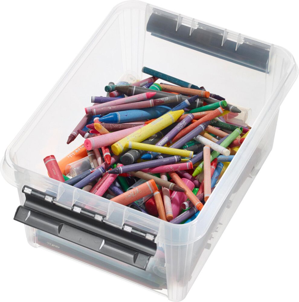 Plastkassi með loki 8L SmartStore Classic 10 glær 