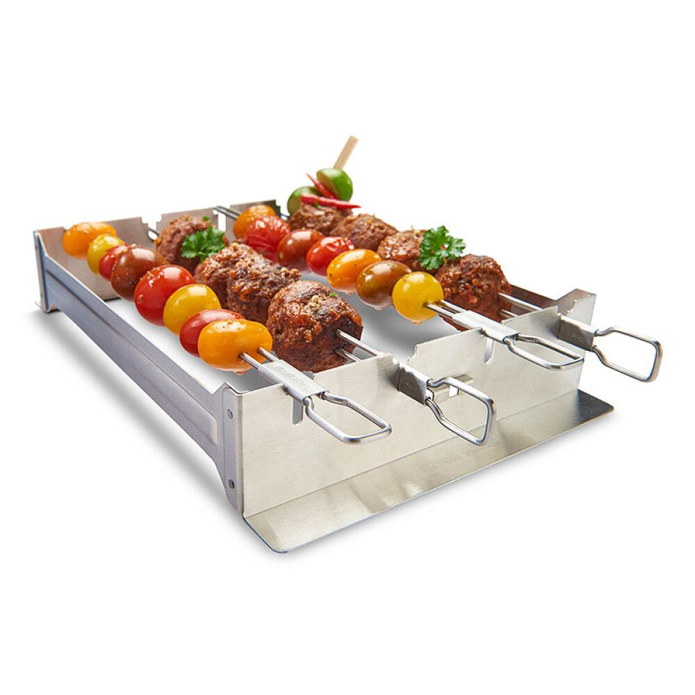 Grillspjót tvöföld 4stk á rekka