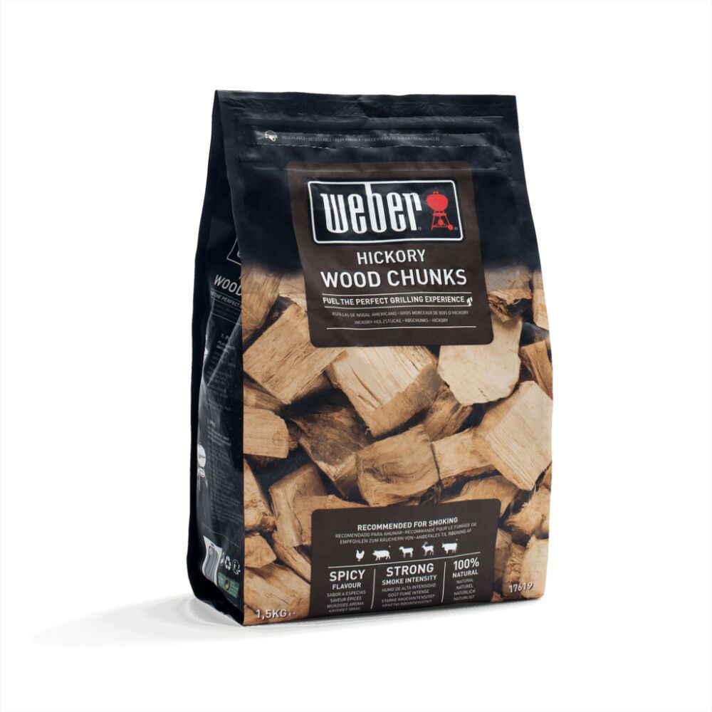Reykviðarkubbar hickory 1,5 kg Weber