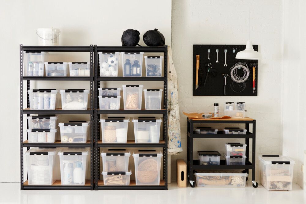 Plastkassi með loki 61L SmartStore Classic 65 glær