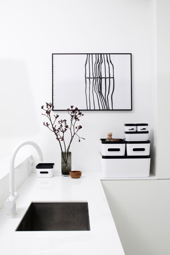 Plastkassi 15,4L SmartStore Compact L hvítur