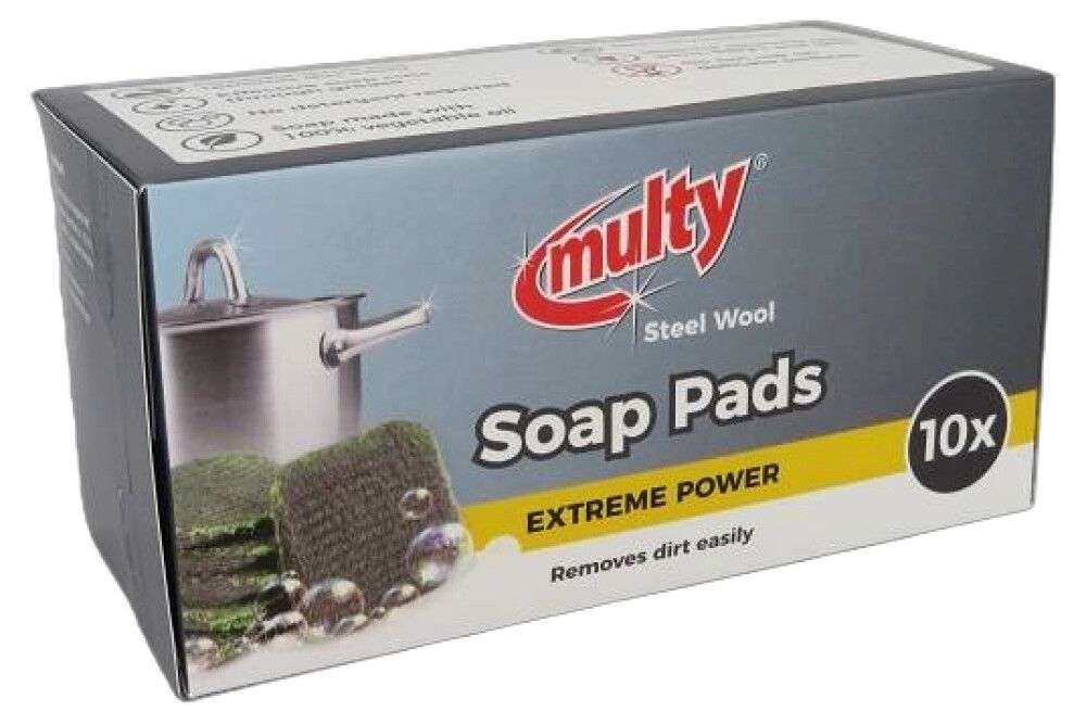 Stálull með sápu 10 stk Multy