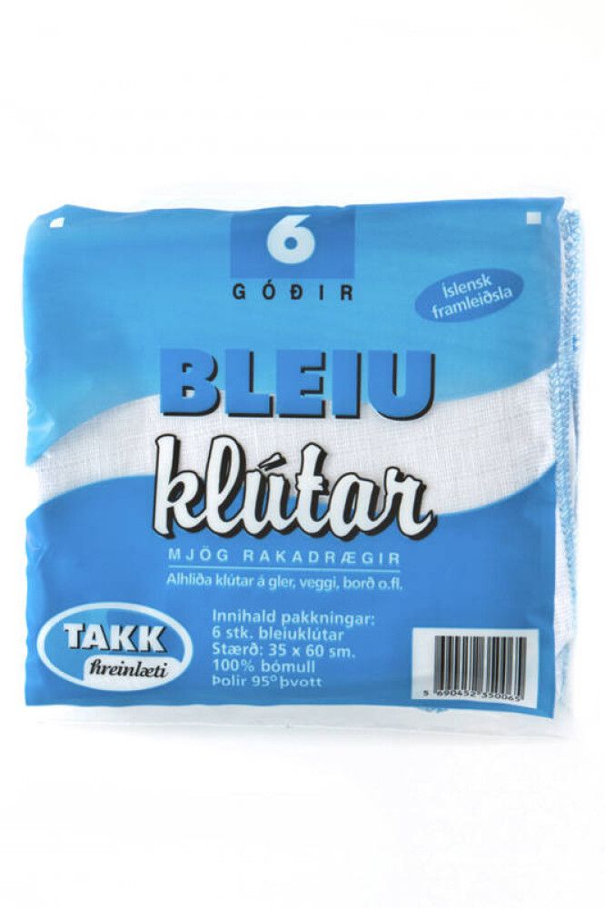 Bleiuklútur 35x60cm 6stk