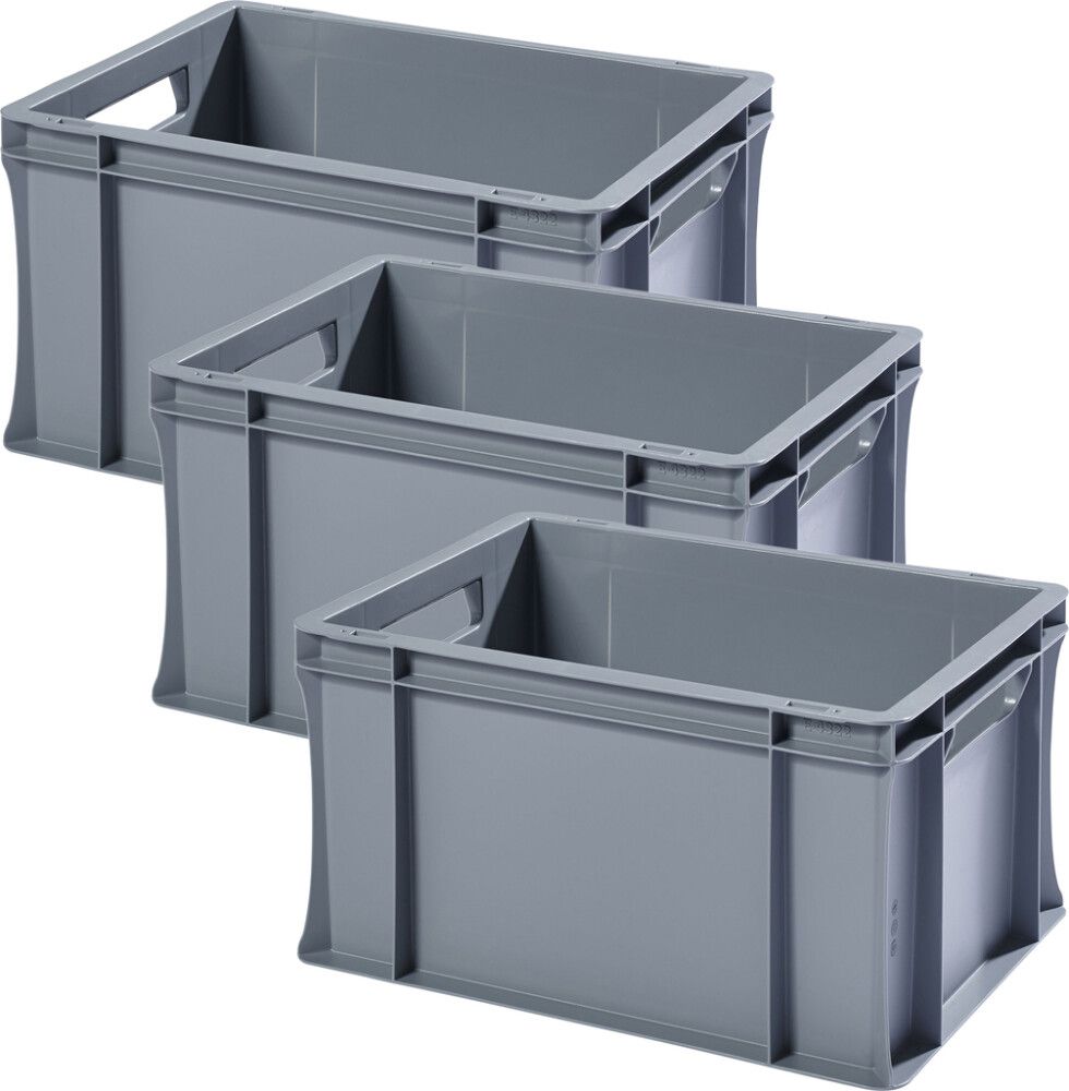 EURO plastkassi, sterkur, 18L 40X30X22CM