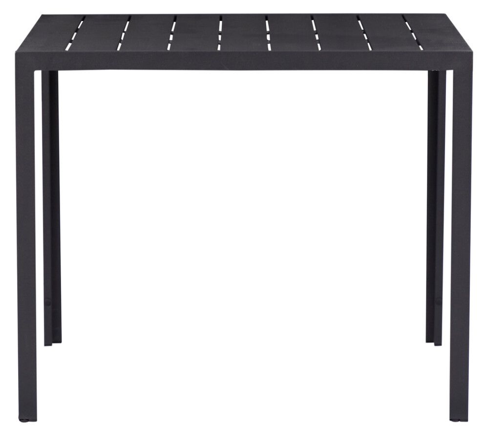 Garðborð Bordeaux Sunfun 90x90cm svart