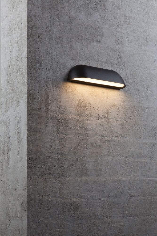 Veggljós LED Front 26 svart 26 cm