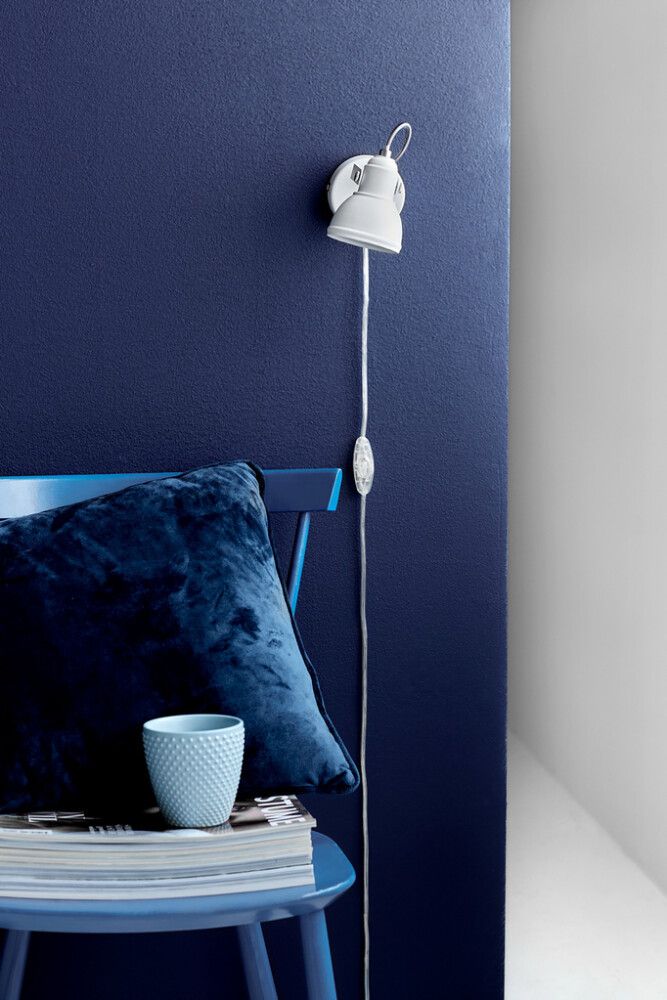 Veggljós GU10 Aslak hvítt Ø8 cm