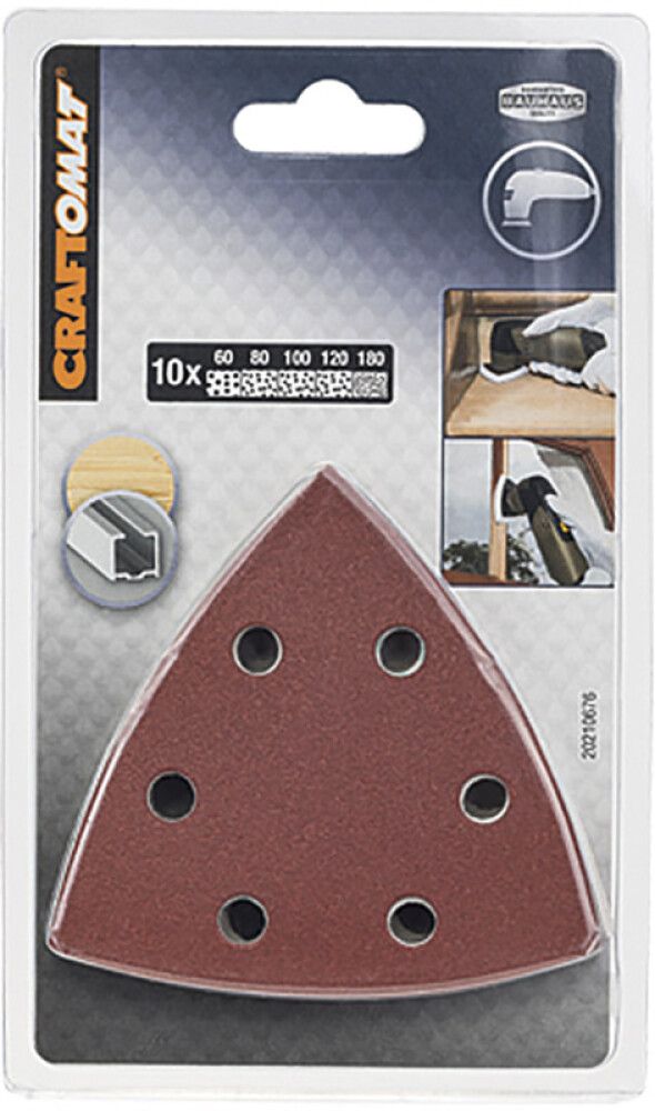 Sandpappír 93 mm K6-240 Craftomat 10 stk