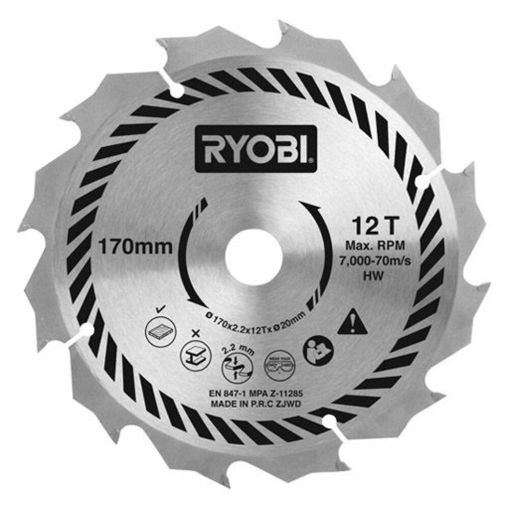 Hjólsagarblað 170x20mm(12) Ryobi CSB170A1