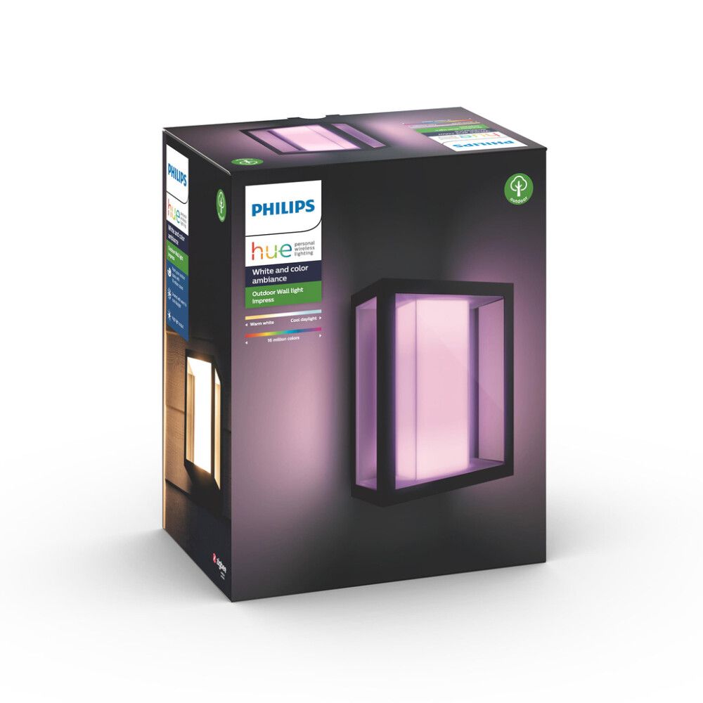 Veggljós LED Impress 8W Philips Hue 19 cm