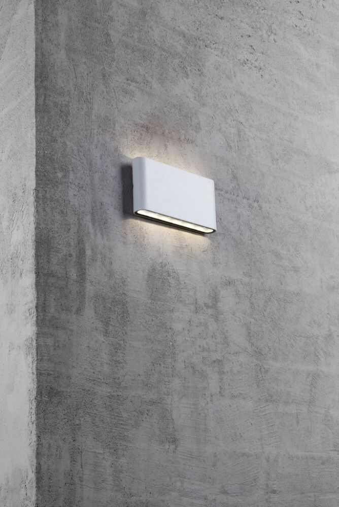 Veggljós LED Kinver hvítt 17,5 cm