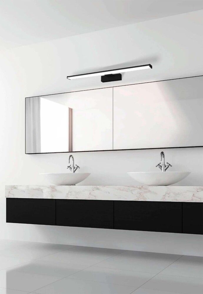 LED veggljós Pandella 1 Eglo svart 60cmlengd