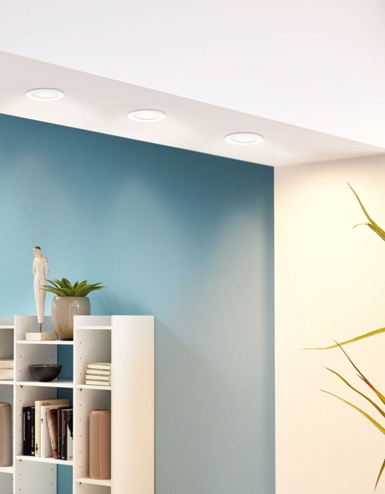 LED innfelldur kastari Fueva 5 Eglo hvítur, IP20 þv11,7cm di