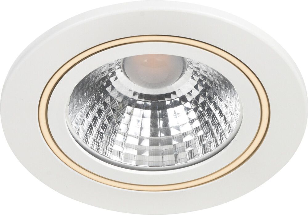 Innfeldur kastari LED Alec hvítur dimmanlegur Ø8,5 cm