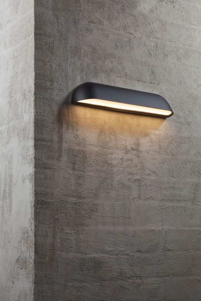 Veggljós LED Front 36 svart 36 cm