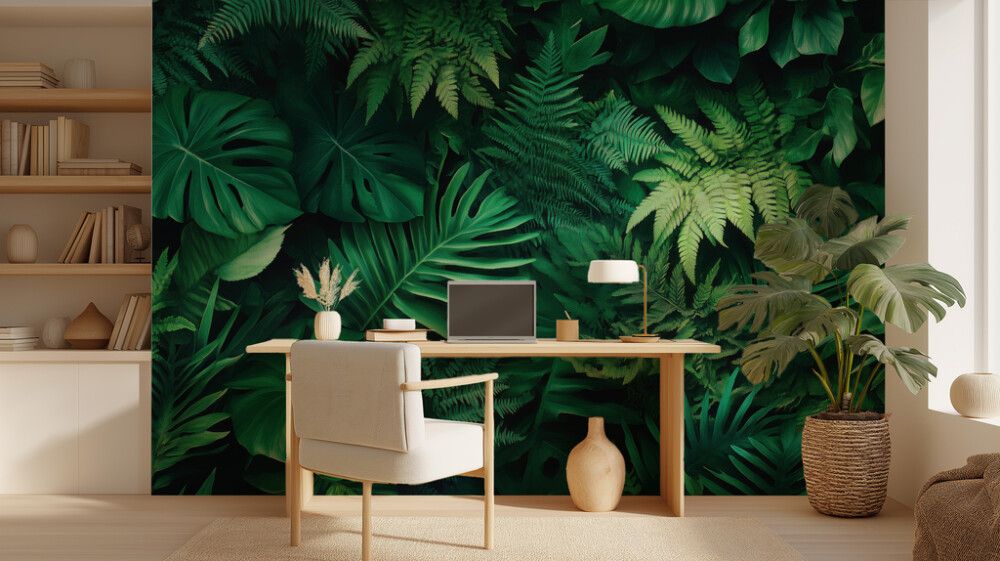 Hljóðvistarmynd plöntur 3600x2420x20 mm InEx