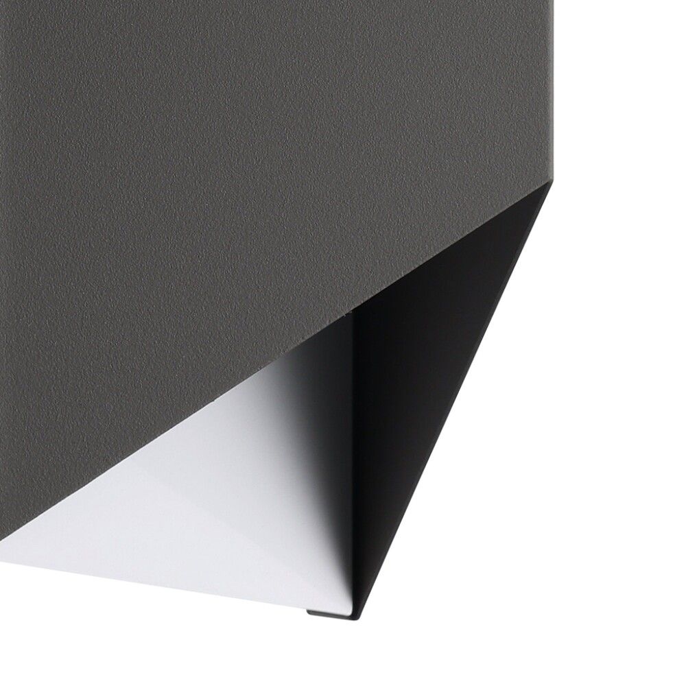 Veggljós LED Antracit 14x21 cm