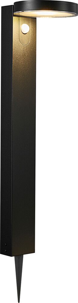 Garðljós með sólarsellu Rica Round svart 60 cm