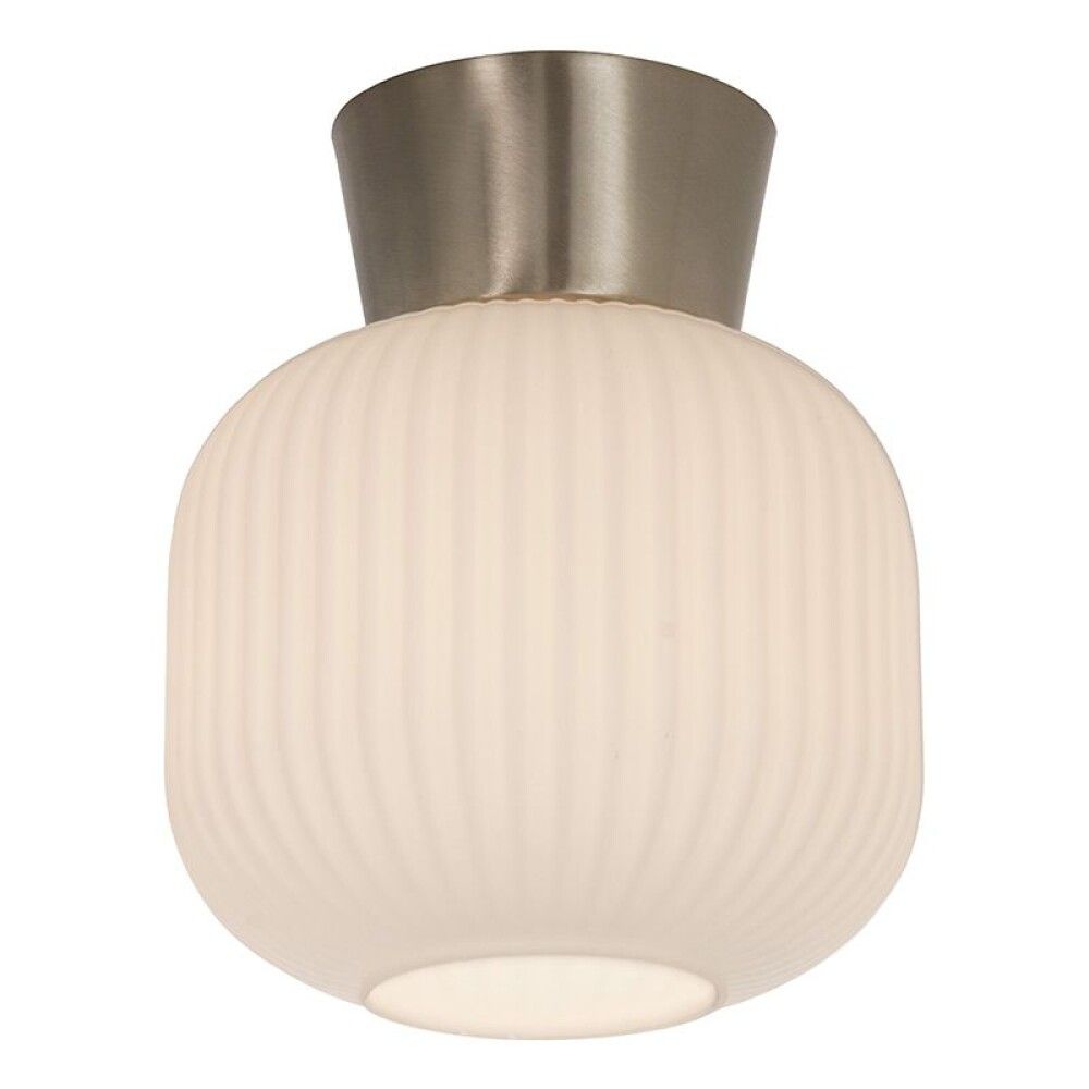 Loftljós E27 Vanja hvítt&stál