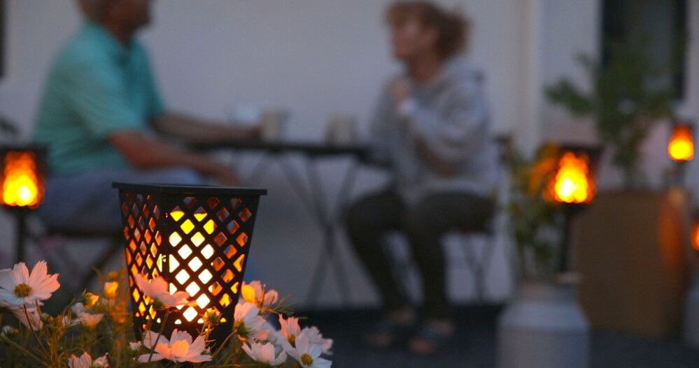 Garðljós solar Vidcom 59cm svart