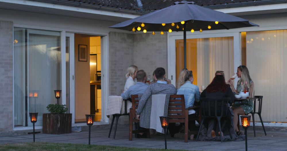 Garðljós solar Vidcom 59cm svart