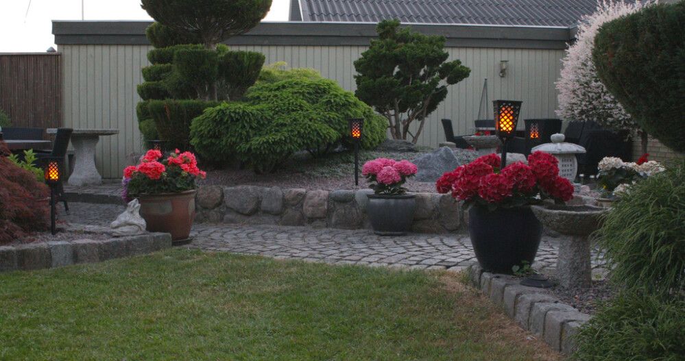 Garðljós solar Vidcom 59cm svart