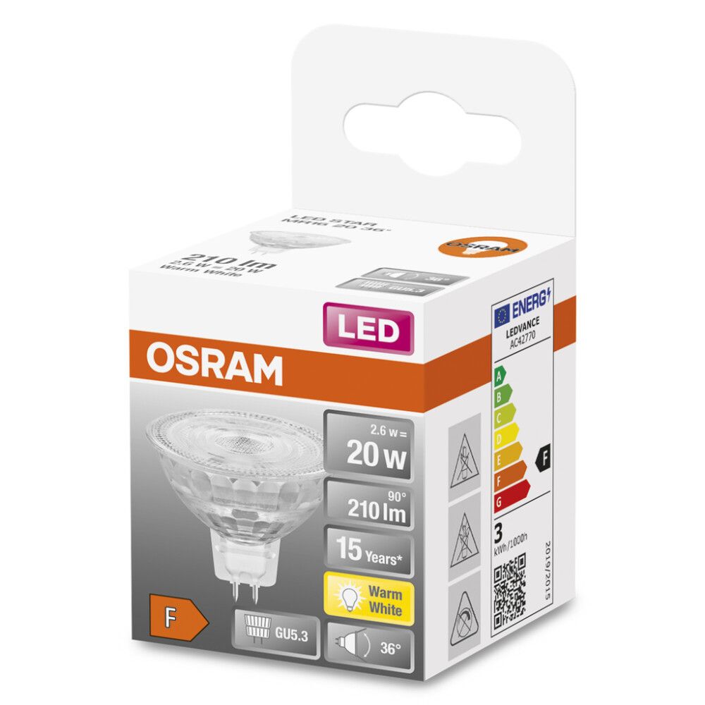 Kastarapera LED GU5.3 2700K Osram 2,9W