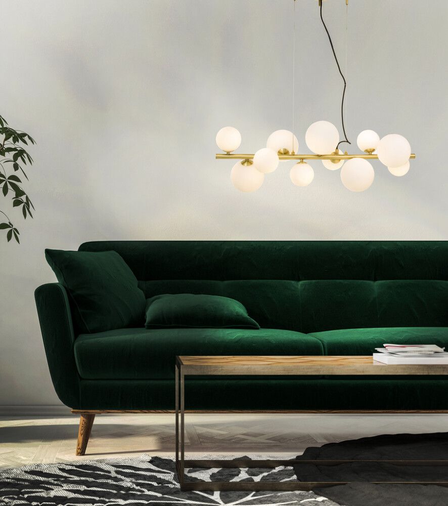 Hangandi ljós 11xG9 Molekyl Aneta 85cm